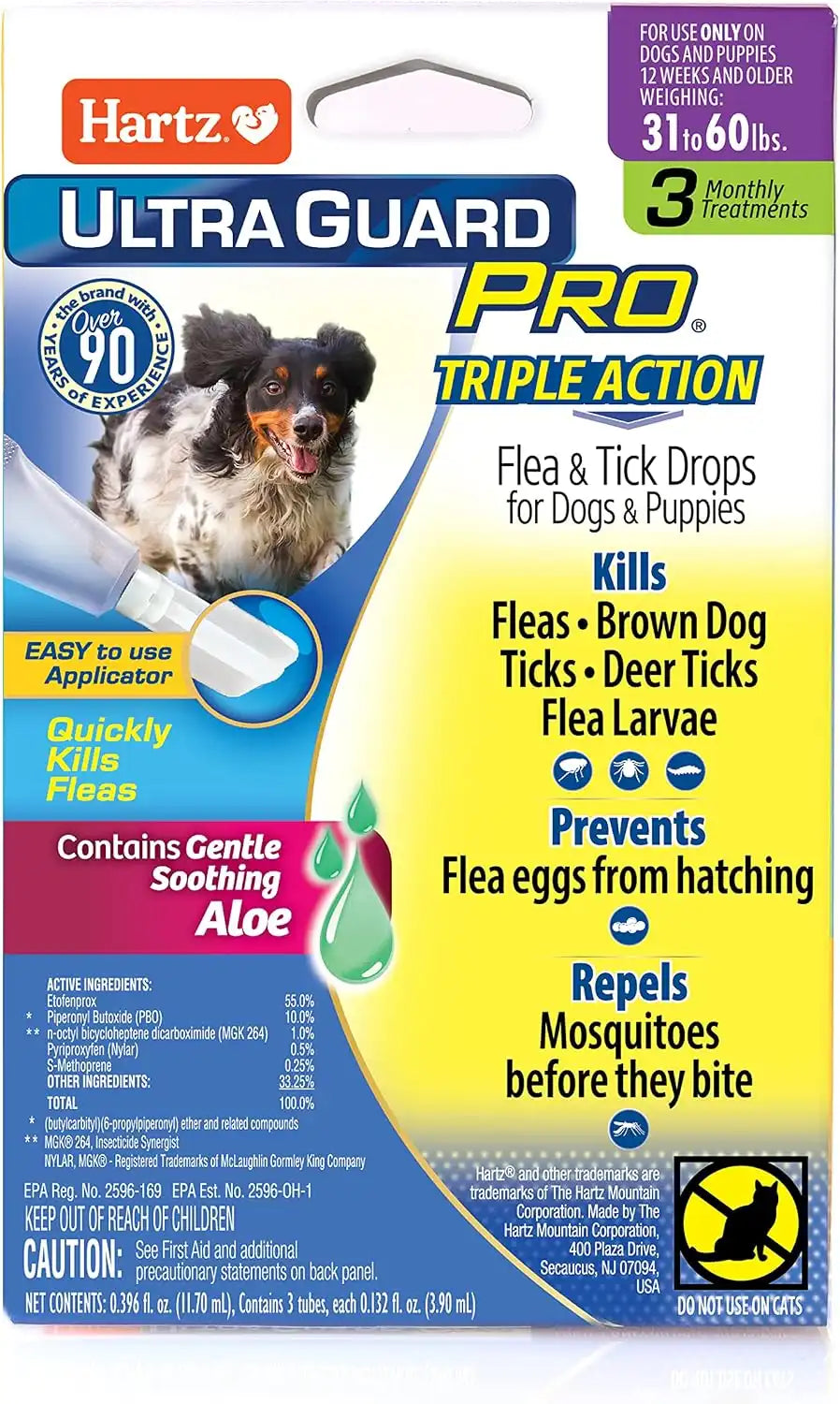 Hartz UltraGuard Pro Flea Tick Drops for Dogs 3160 lbs