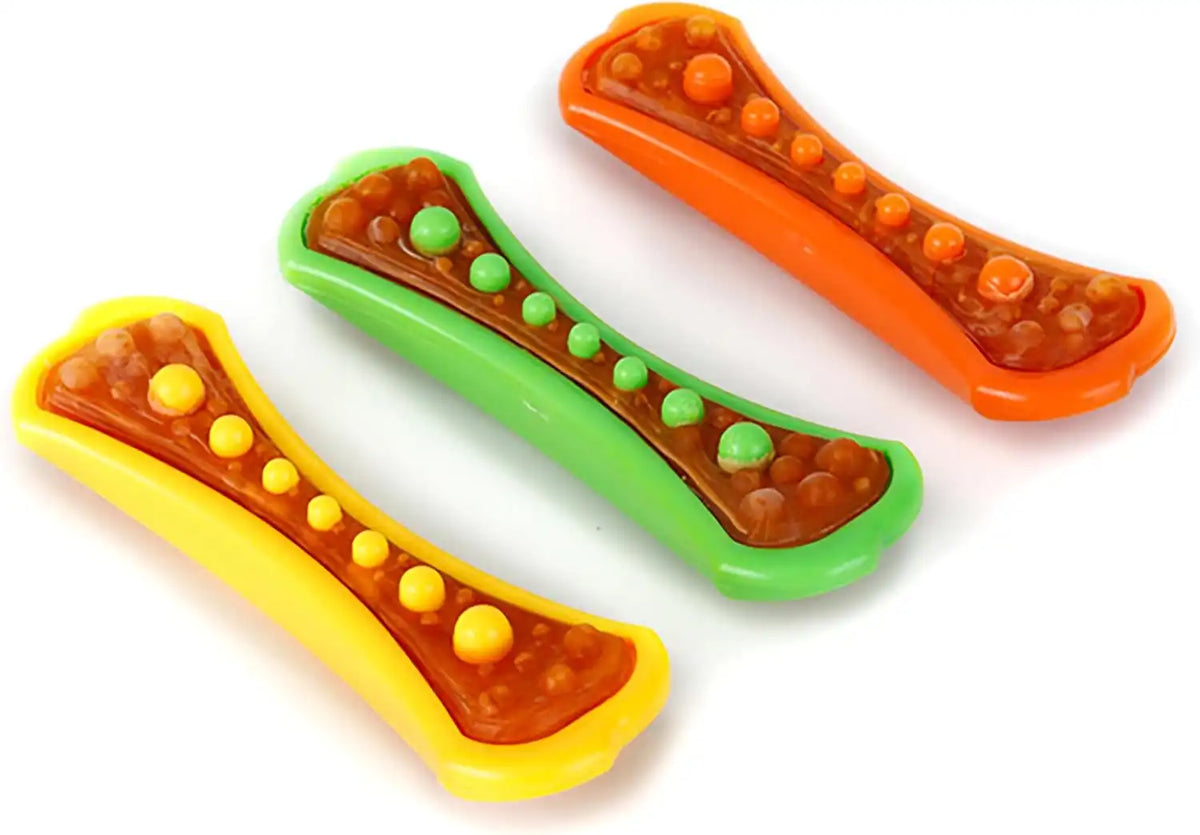Hartz Chew 'n Clean Dental Duo Dog Treat & Chew Toy, Color Varies, Large (Pack of 36)