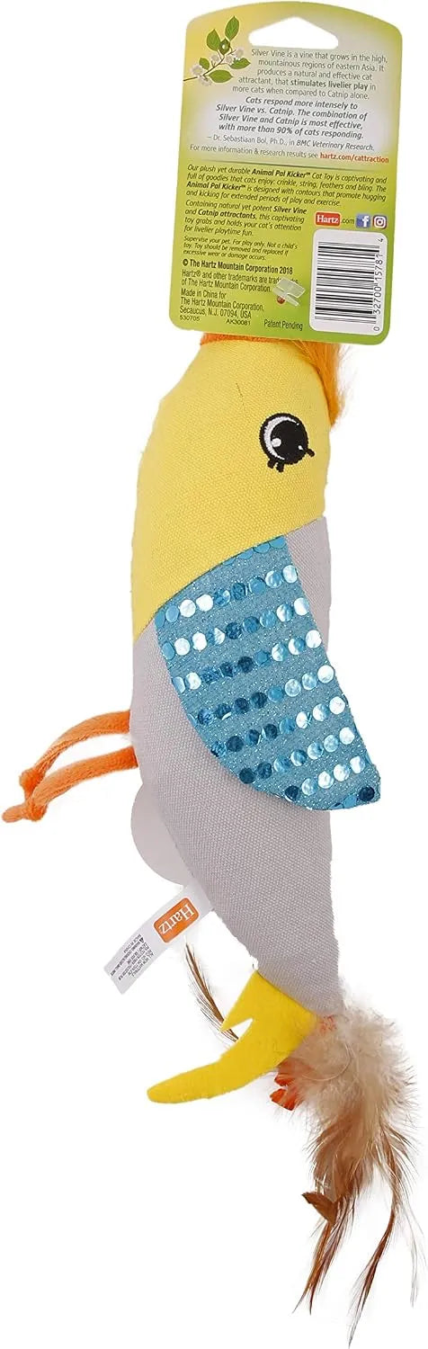 Cattraction with Silver Vine & Catnip Plush Animal Pal Kicker Cat Toy, Character Varies, 1 count