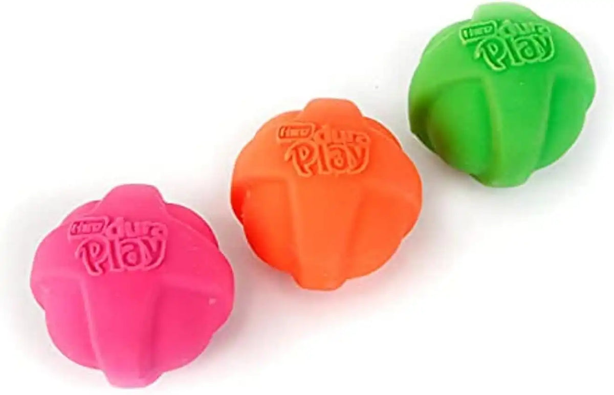 Hartz Dura Play Bacon Scented Squeak Ball Dog Toy for Small Breeds, 36 Pack