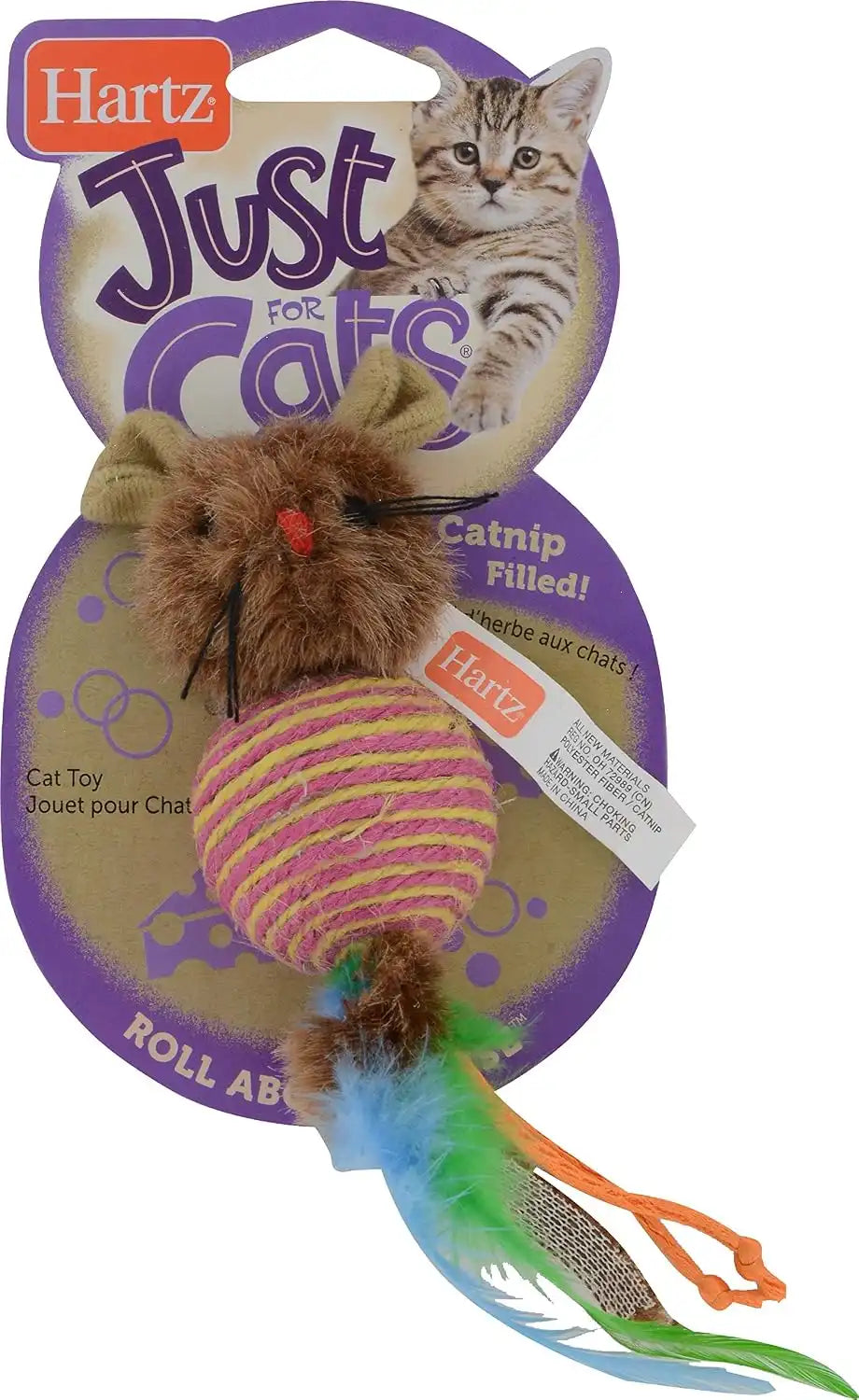 Hartz Just For Cats RollAbout Mouse Cat Toy