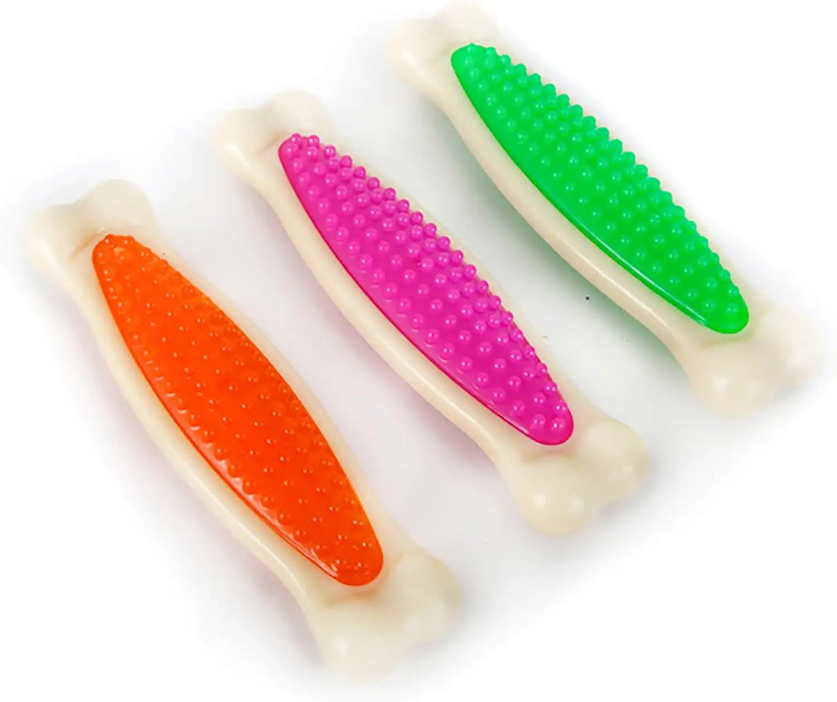 Hartz Chew 'n Clean Tuff Bone Tough Dog Chew Toy, Large (Pack of 36)