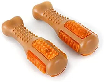 Hartz Chew ‘n Clean Chicken Flavored Drumstick Dog Treat & Chew Toy, Small, 2 Pack