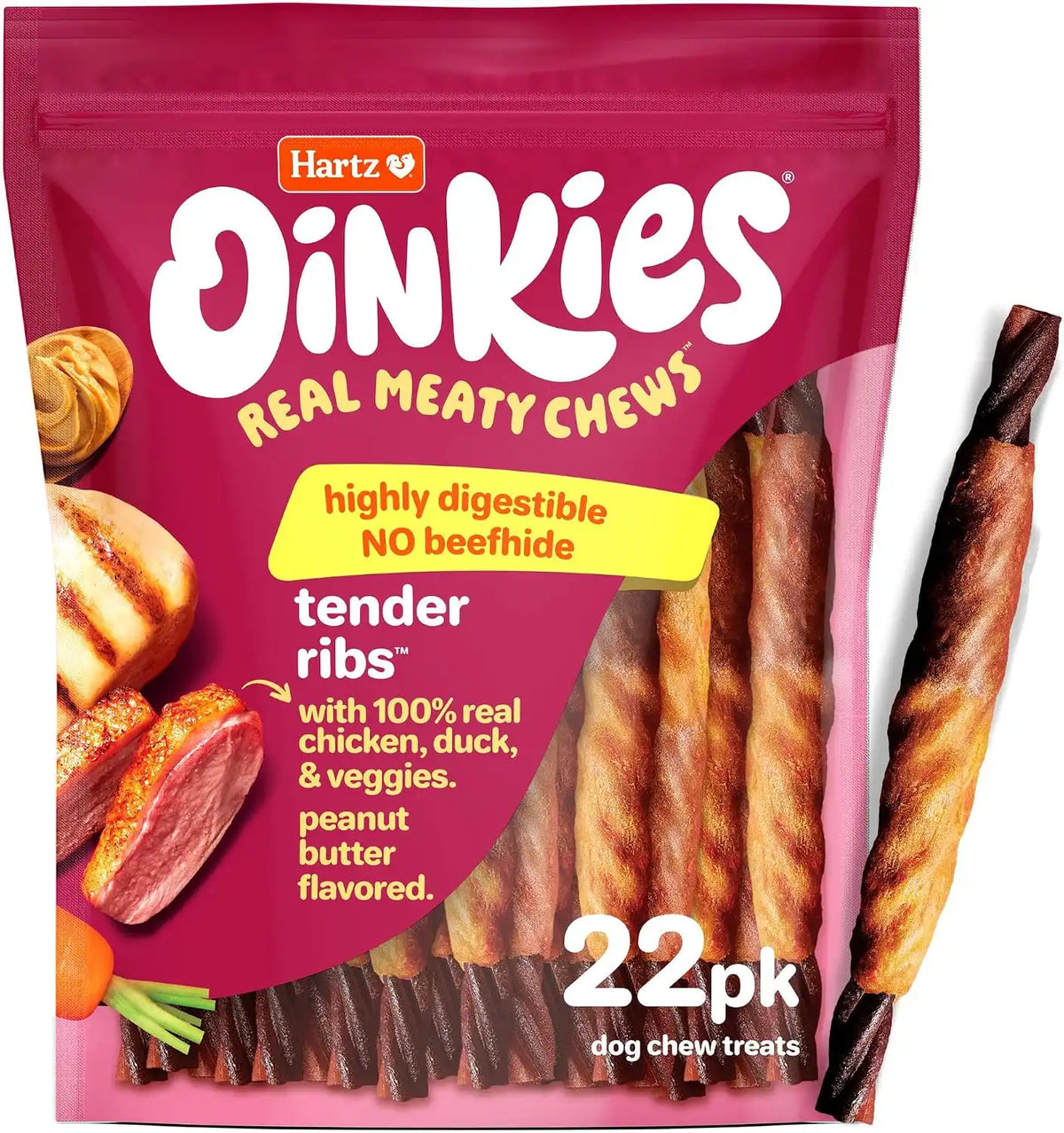 Oinkies Meathouse'n'Veg Tender Ribs, 22 Count