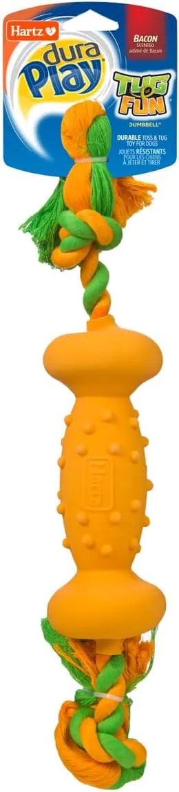 Hartz DuraPlay Tug Of Fun Dumbbell Dog Toy